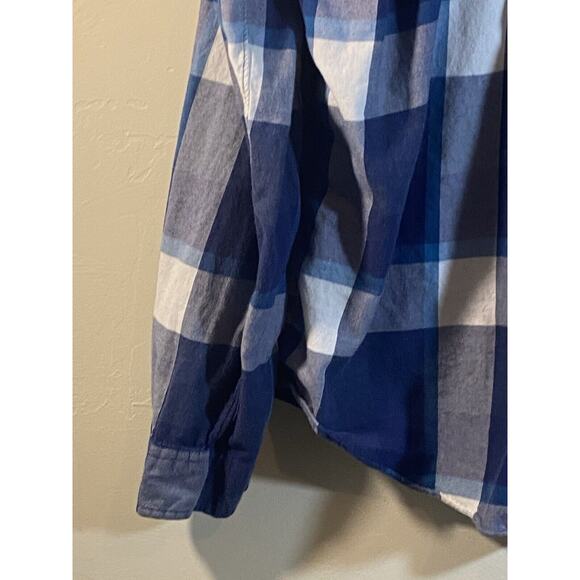 J.Crew Men’s Long Sleeve Casual Button Down Plaid Shirt - Extra Large Gray Blue - Picture 5 of 9